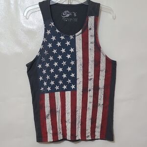 FIVE CROWN Men's American Flag‎ Tank Top - Size Small